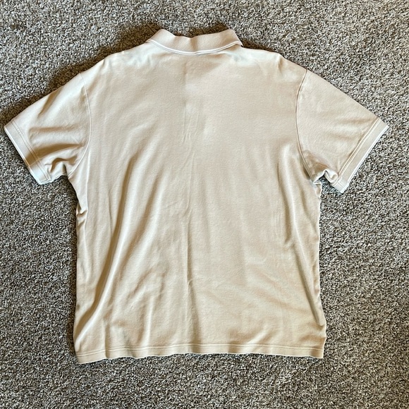 EDDIE BAUER Tan Men’s Short Sleeve Polo Shirt GUC Size XL - Picture 2 of 5